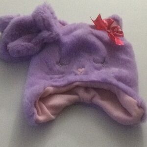 NWOT Kitty Hat & Mittens Set Youth Purple